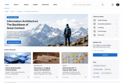 Architektura informacji w serwisach contentowych