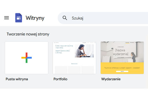 Google sites website - poradnik