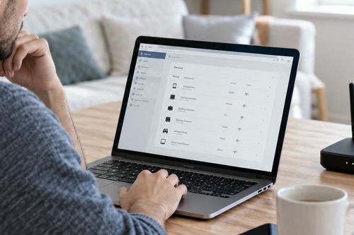 Sprawdzanie urządzeń podłączonych do wi-fi