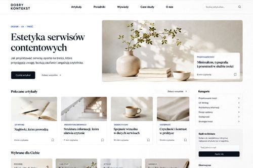 Estetyka serwisów contentowych