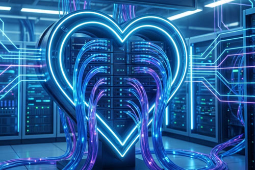Symboliczne serce internetu